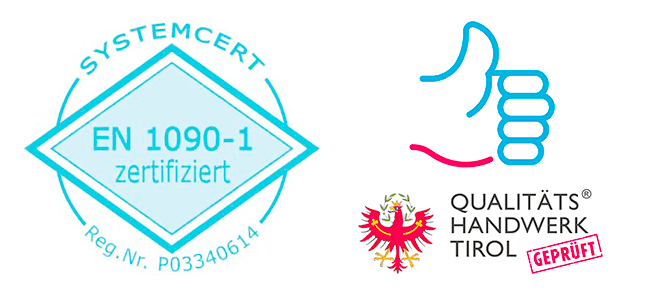 EN 1090-1 Zertifikat Qualitätshandwerk Tirol